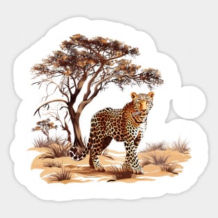 Leopard Design Sticker